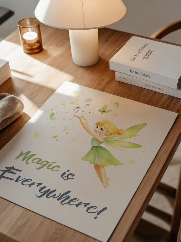 Fee Aquarell Zaubergrün