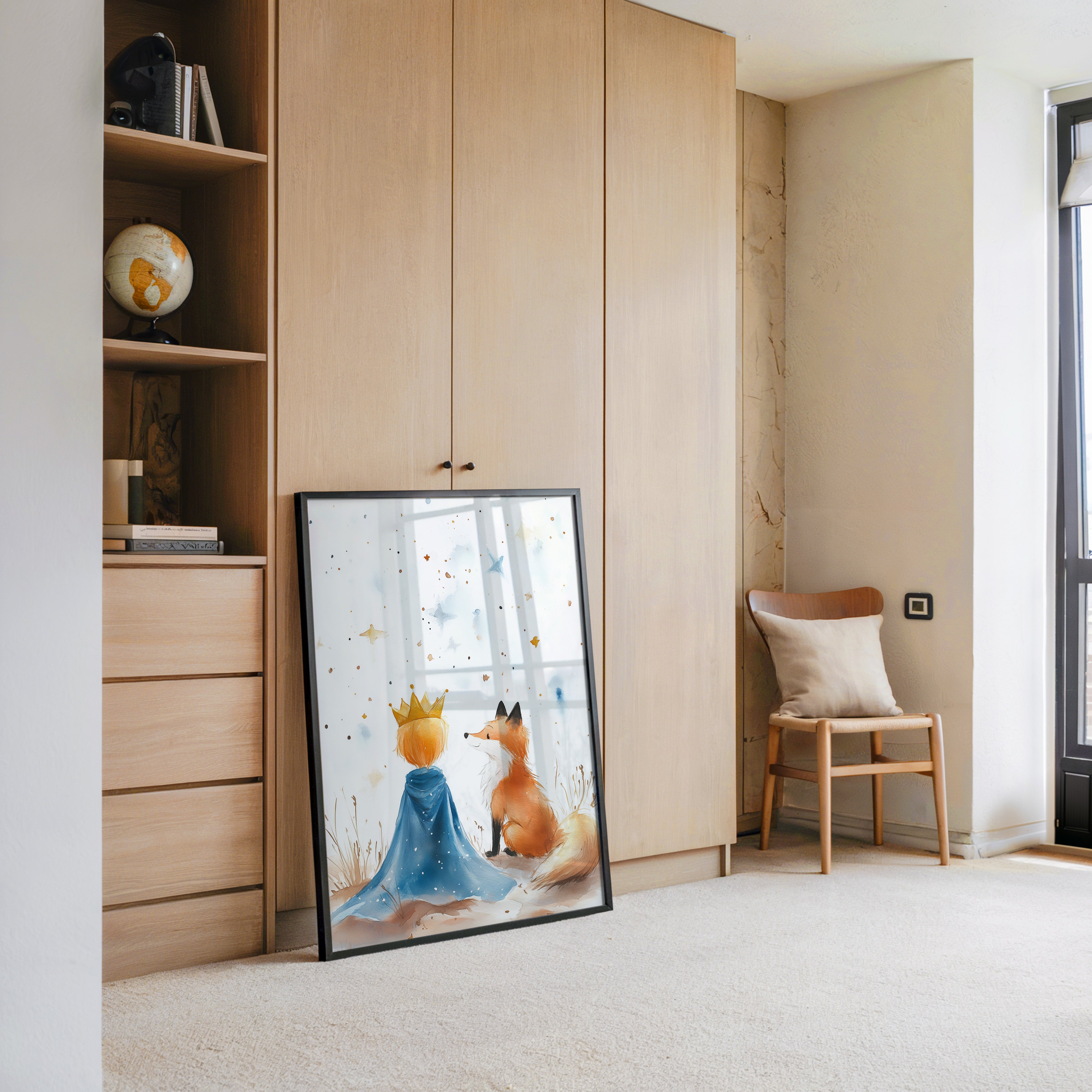 Prinz Fuchs Aquarell Sterne