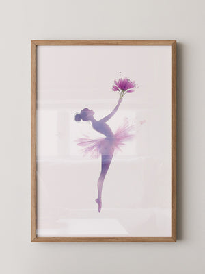 Ballerina Aquarell Blütenmagie
