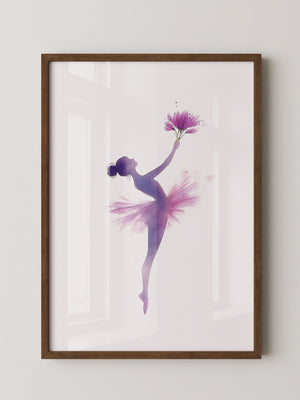 Ballerina Aquarell Blütenmagie