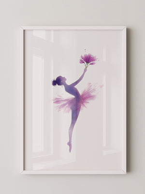 Ballerina Aquarell Blütenmagie