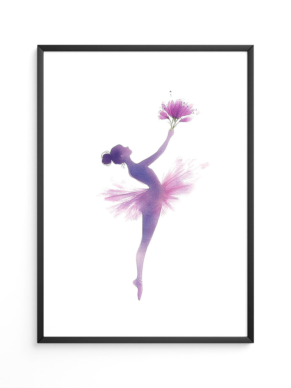 Ballerina Aquarell Blütenmagie