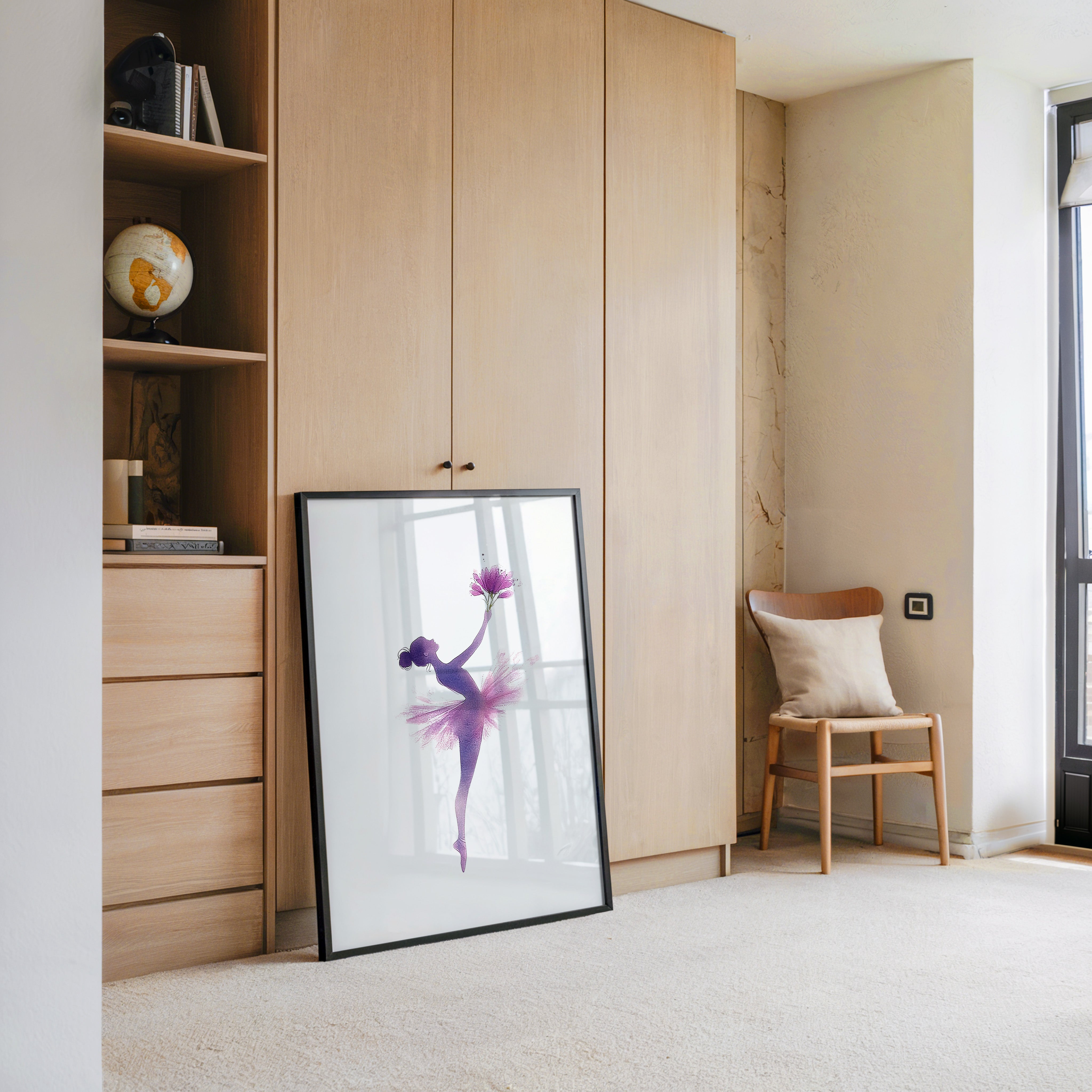 Ballerina Aquarell Blütenmagie