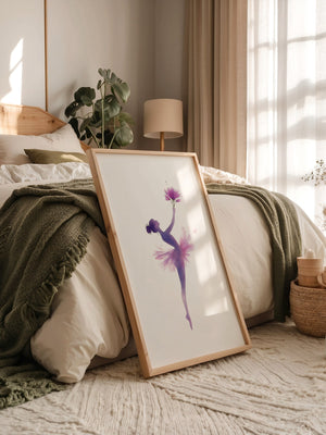 Ballerina Aquarell Blütenmagie