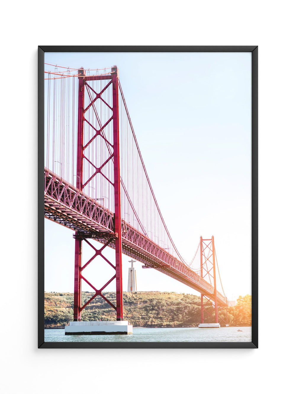 Rote Brücke Sonnenlicht