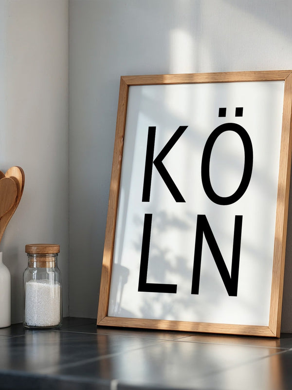 Köln Typografie modern