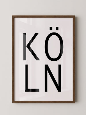 Köln Typografie modern