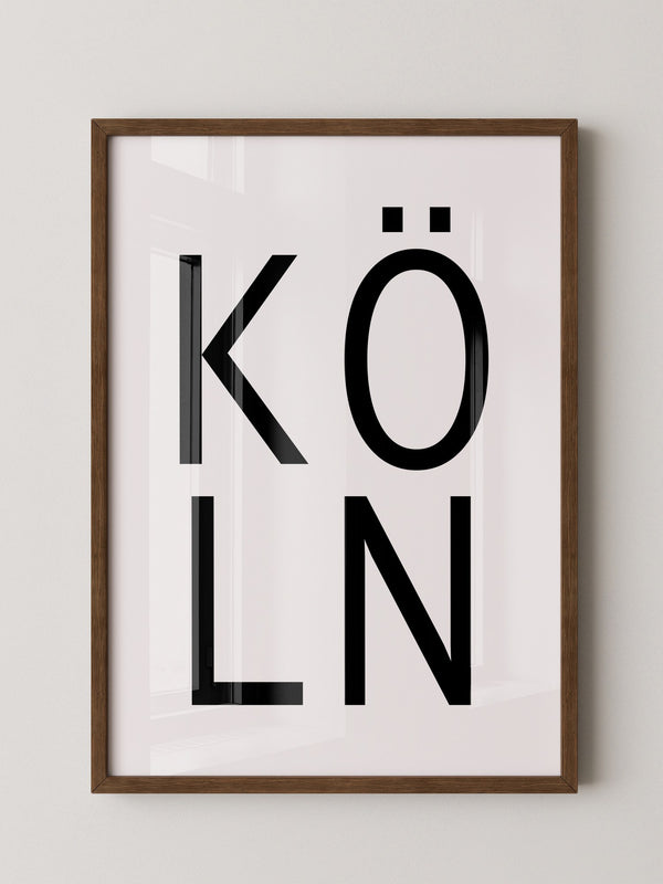 Köln Typografie modern