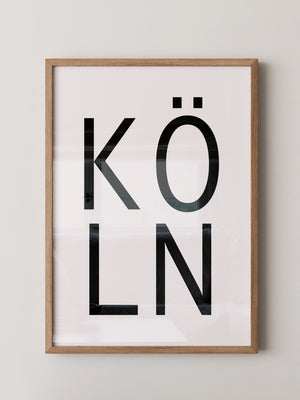 Köln Typografie modern