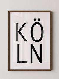 Köln Typografie modern
