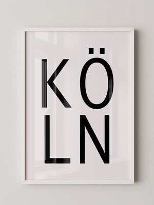 Köln Typografie modern