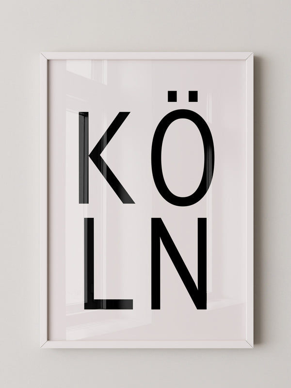 Köln Typografie modern