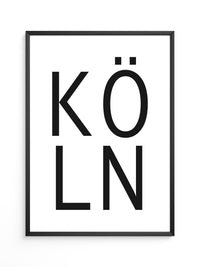 Köln Typografie modern