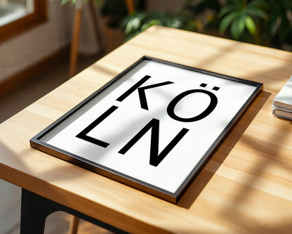 Köln Typografie modern