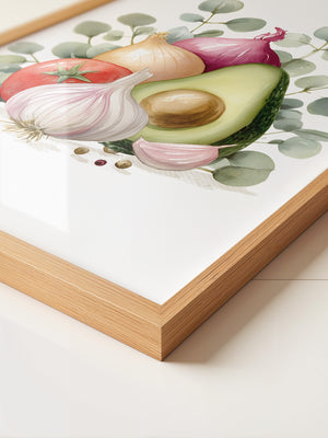 Avocado Stillleben Aquarell