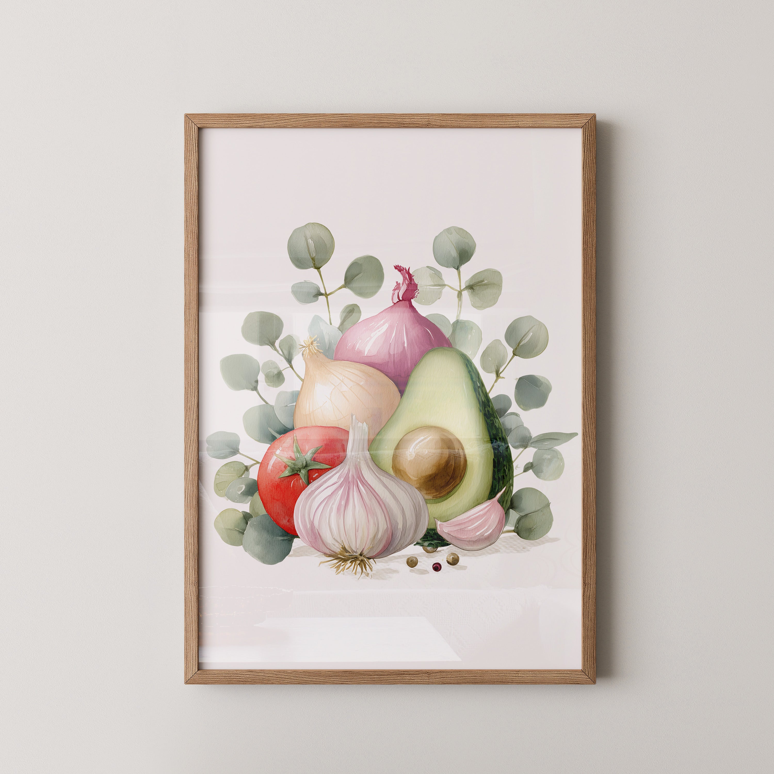 Avocado Stillleben Aquarell