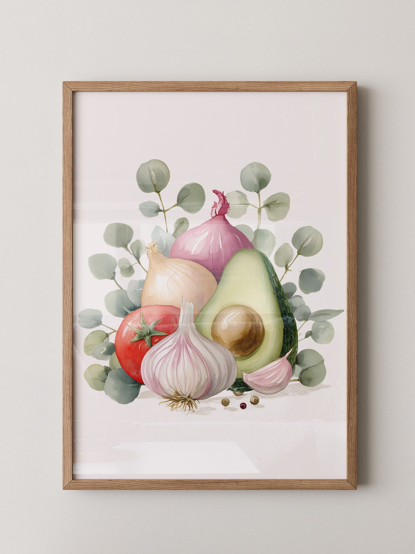 Avocado Stillleben Aquarell