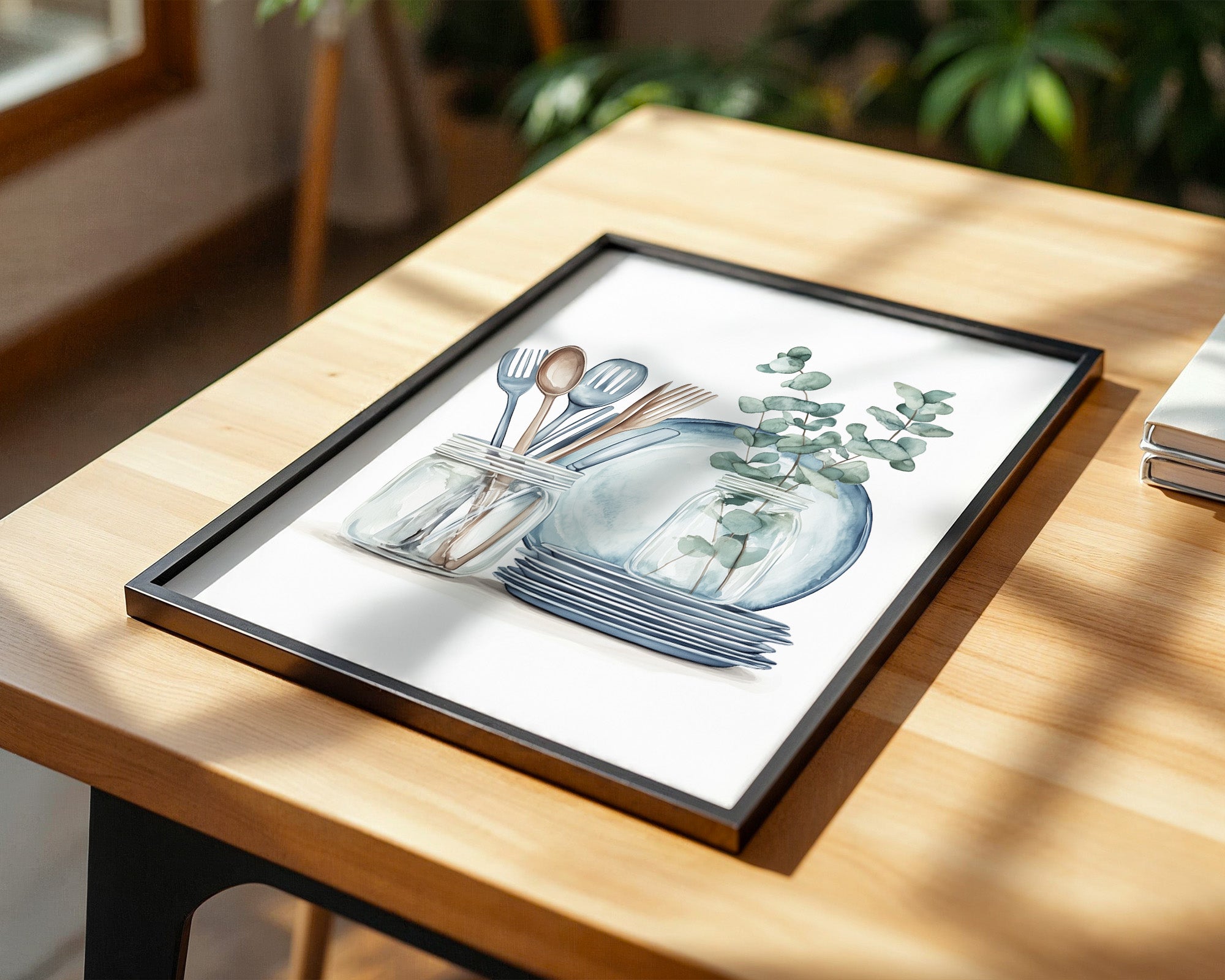 Eukalyptus Geschirr Aquarell