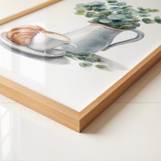 Eukalyptus Krug Kaffee Croissant