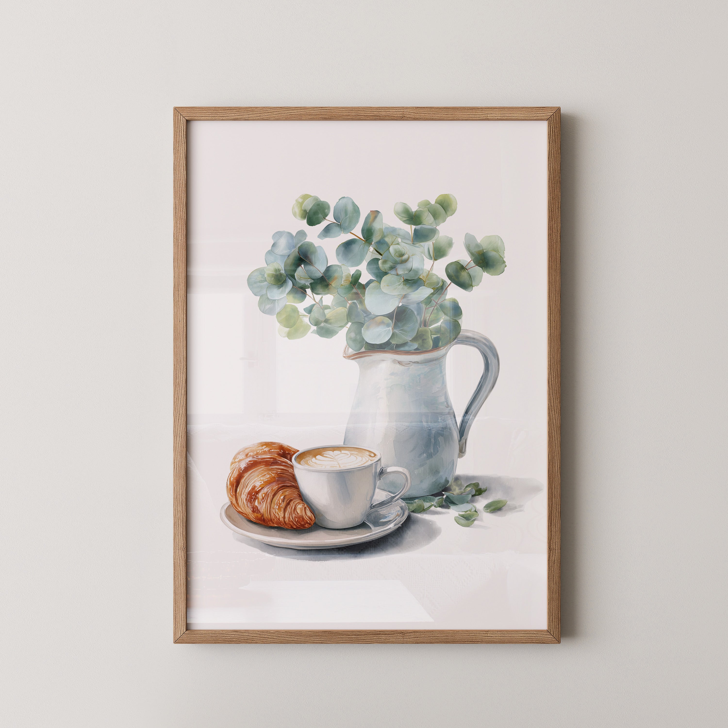 Eukalyptus Krug Kaffee Croissant
