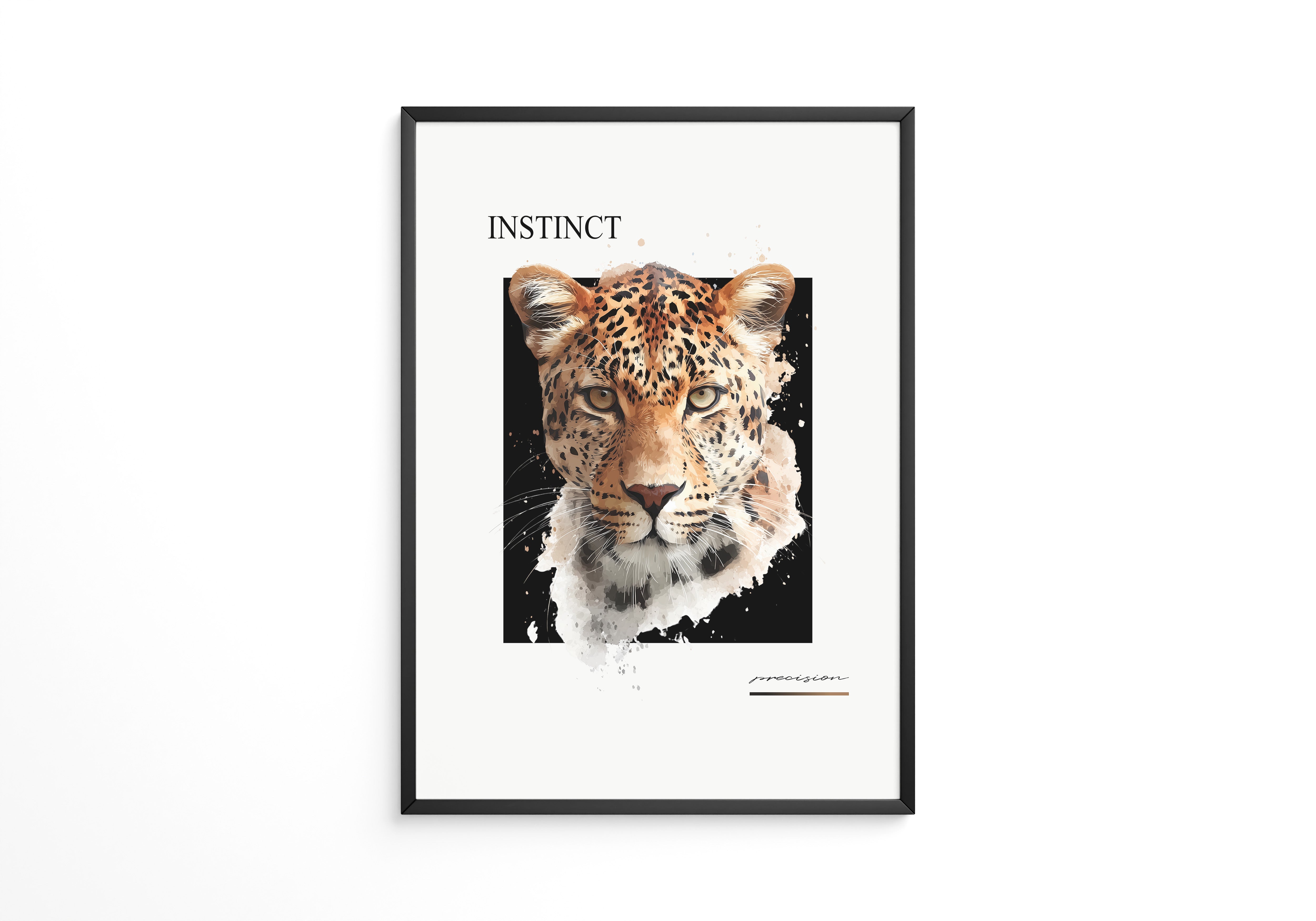 Leopard Aquarell Intensiv