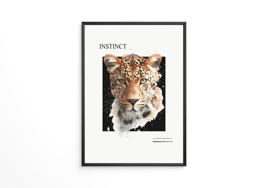 Leopard Aquarell Intensiv