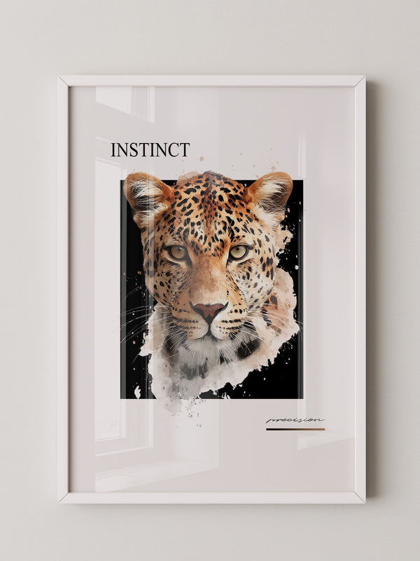 Leopard Aquarell Intensiv