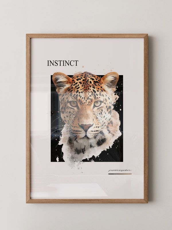 Leopard Aquarell Intensiv