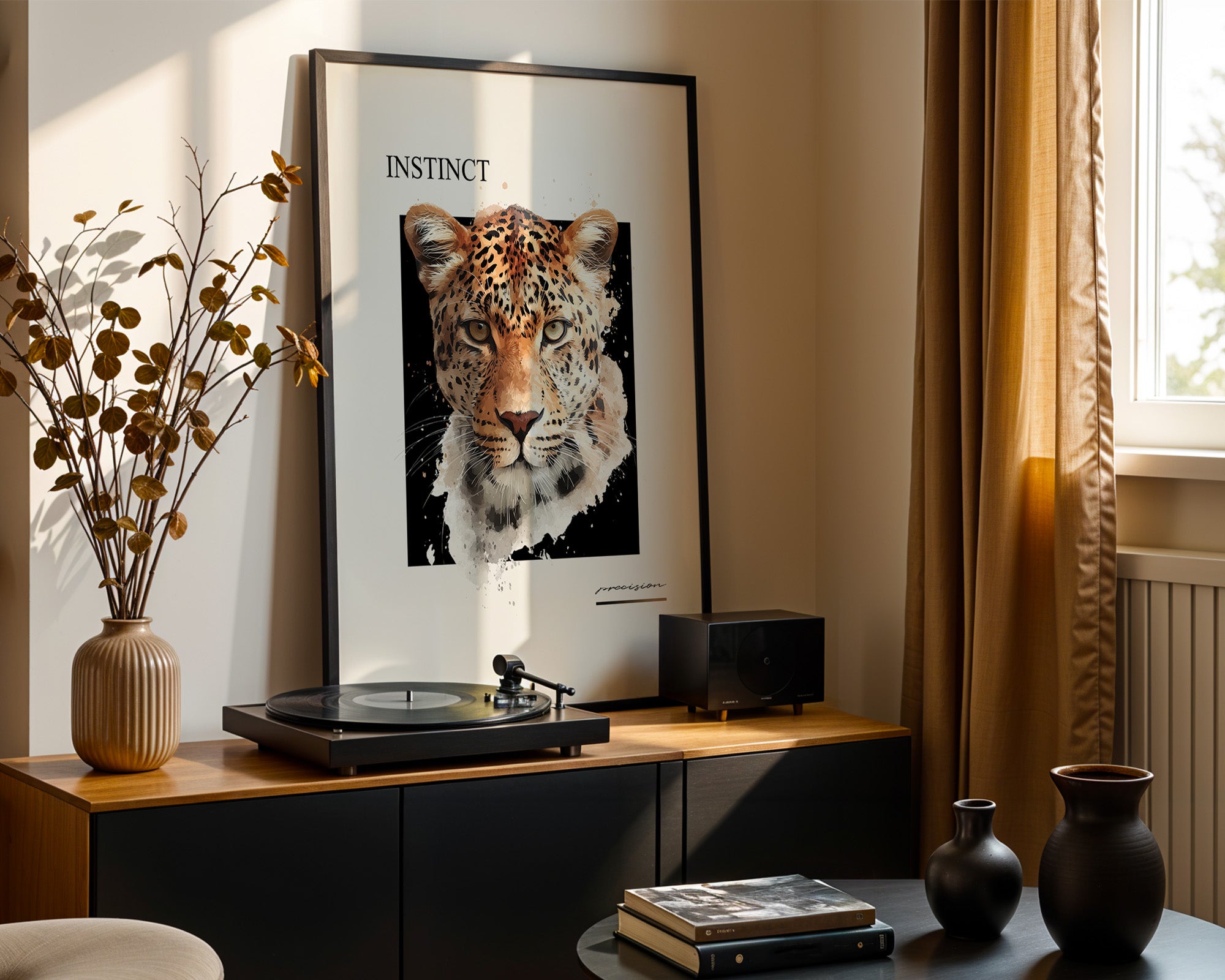 Leopard Aquarell Intensiv