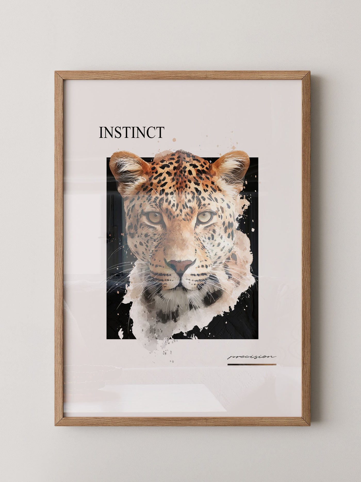 Leopard Aquarell Intensiv