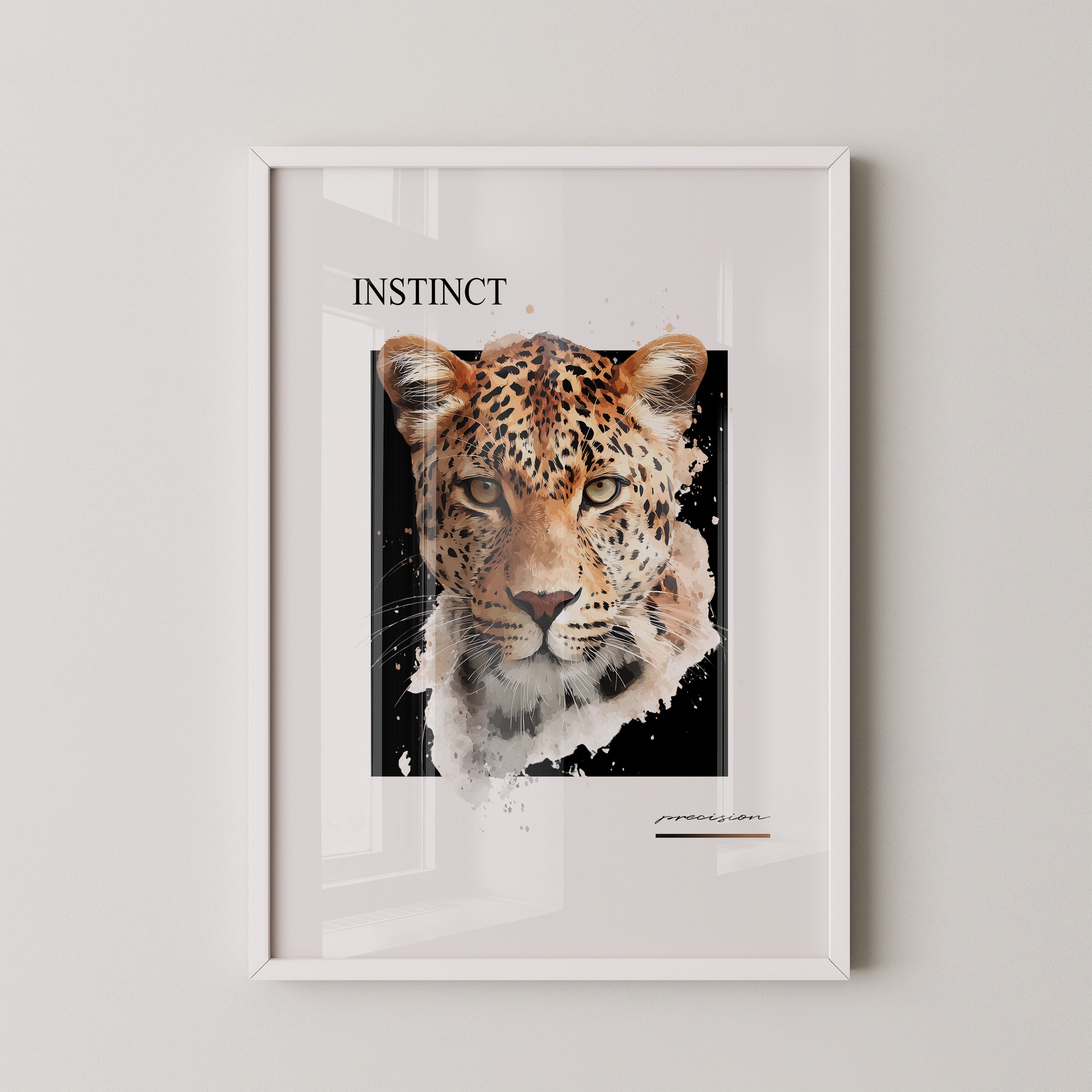 Leopard Aquarell Intensiv