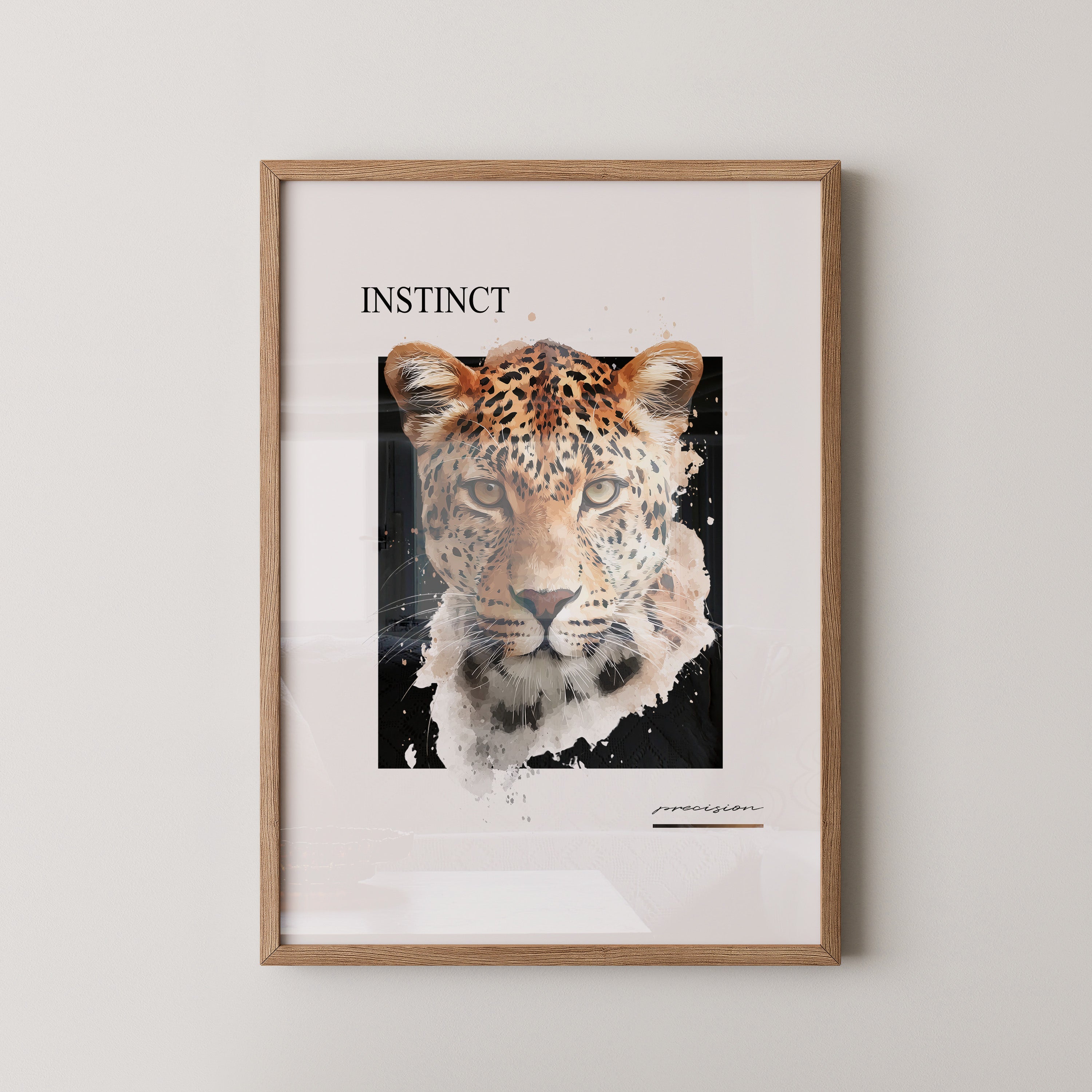 Leopard Aquarell Intensiv