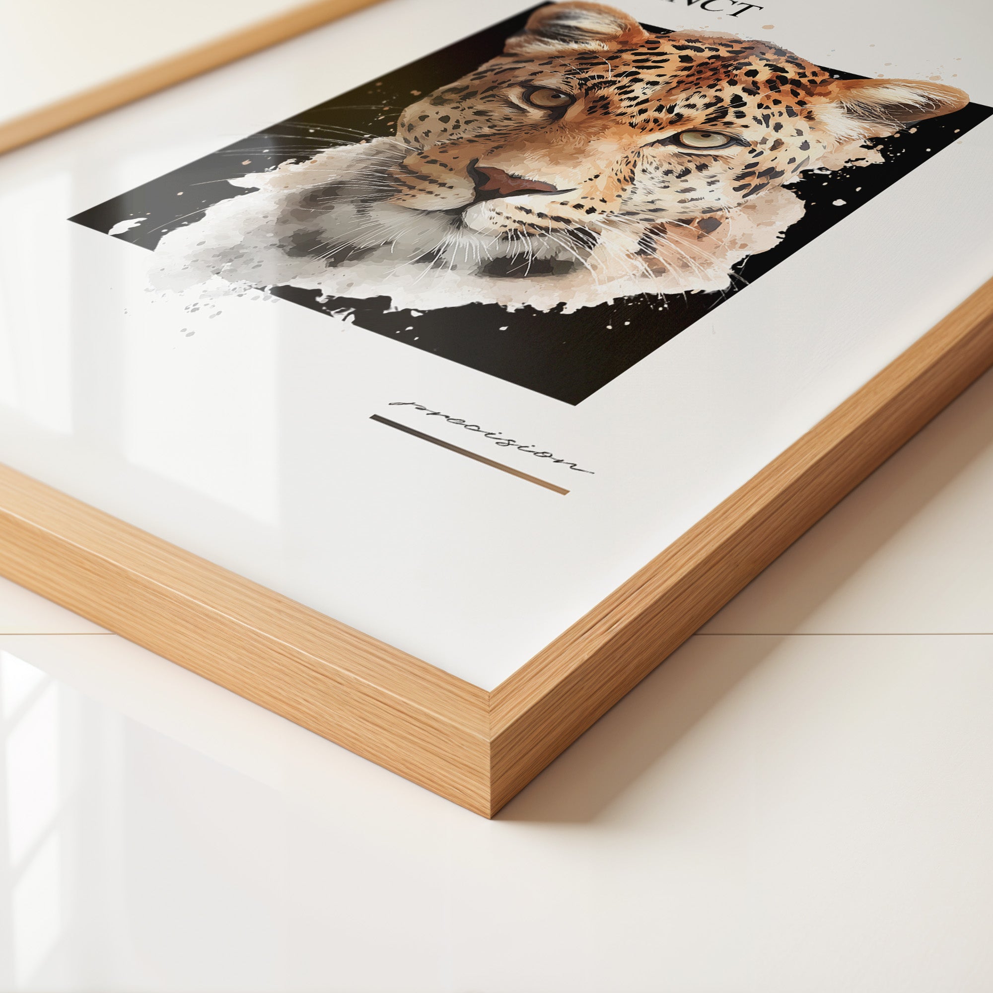 Leopard Aquarell Intensiv