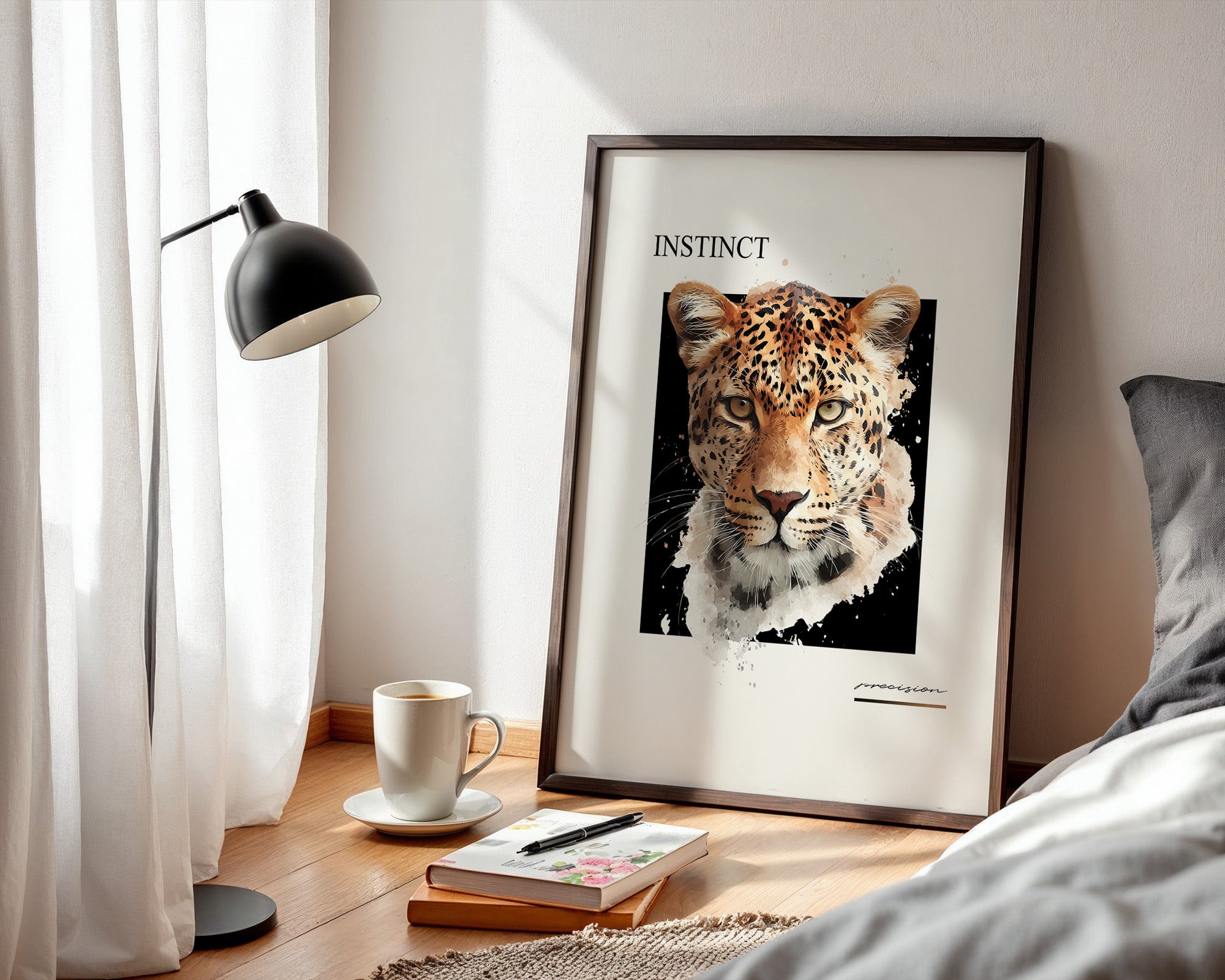 Leopard Aquarell Intensiv