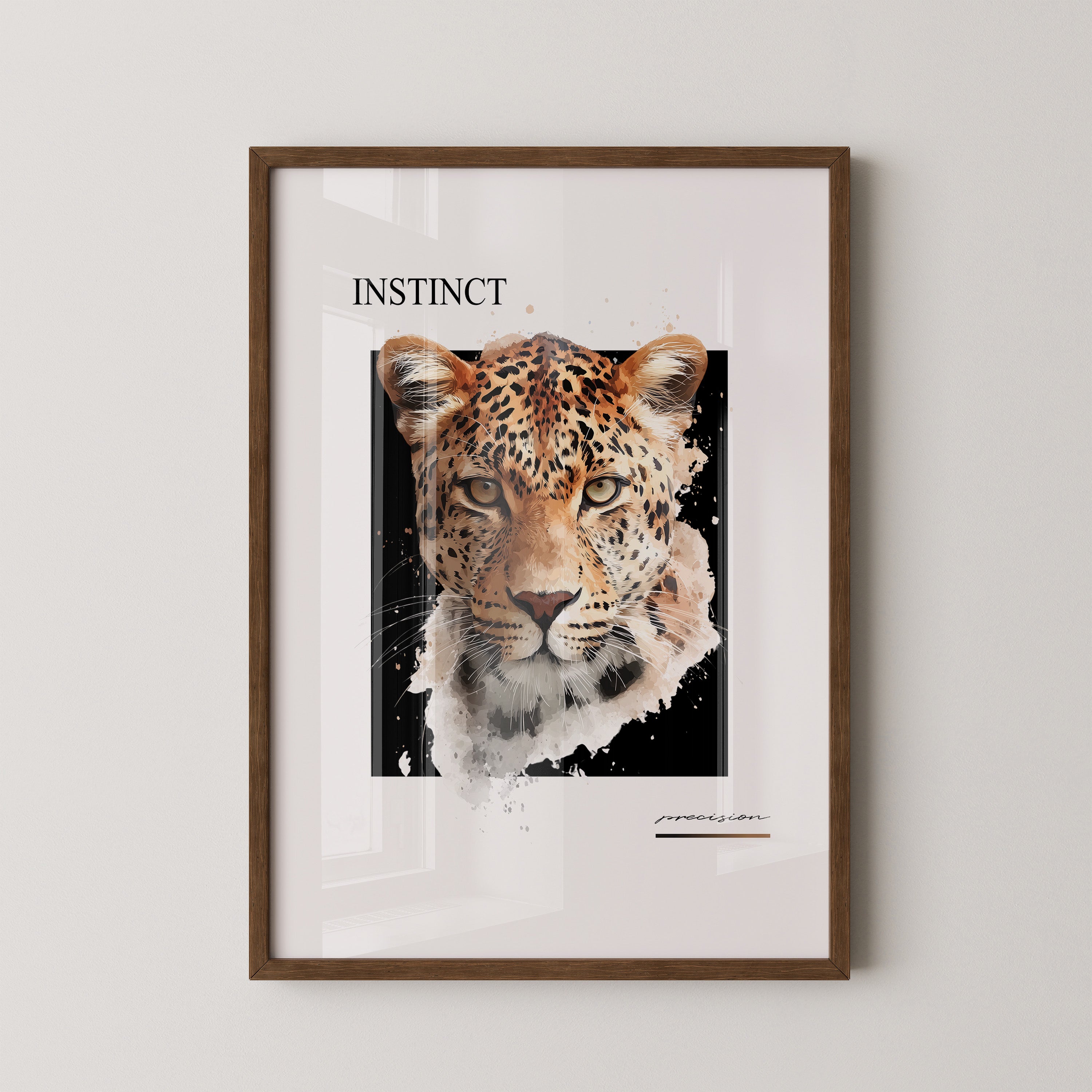 Leopard Aquarell Intensiv