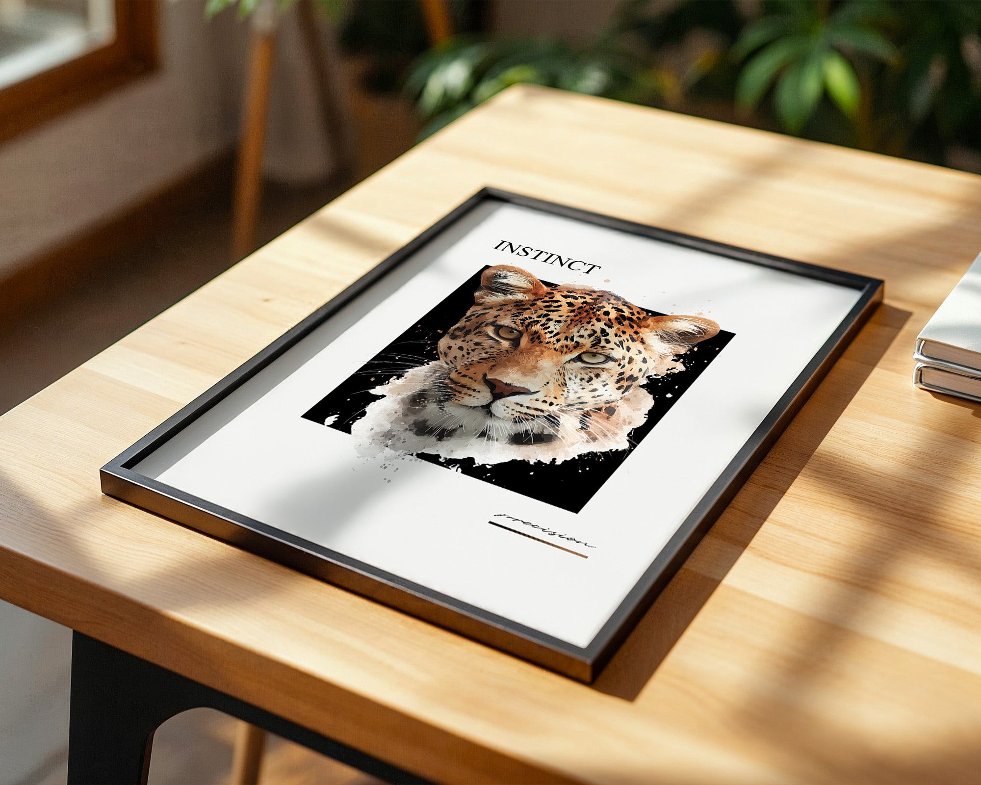 Leopard Aquarell Intensiv