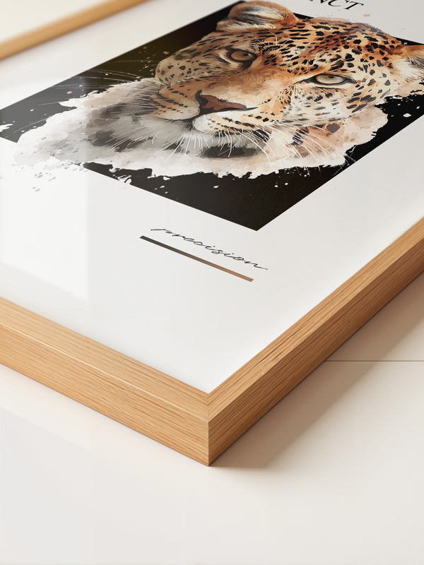 Leopard Aquarell Intensiv