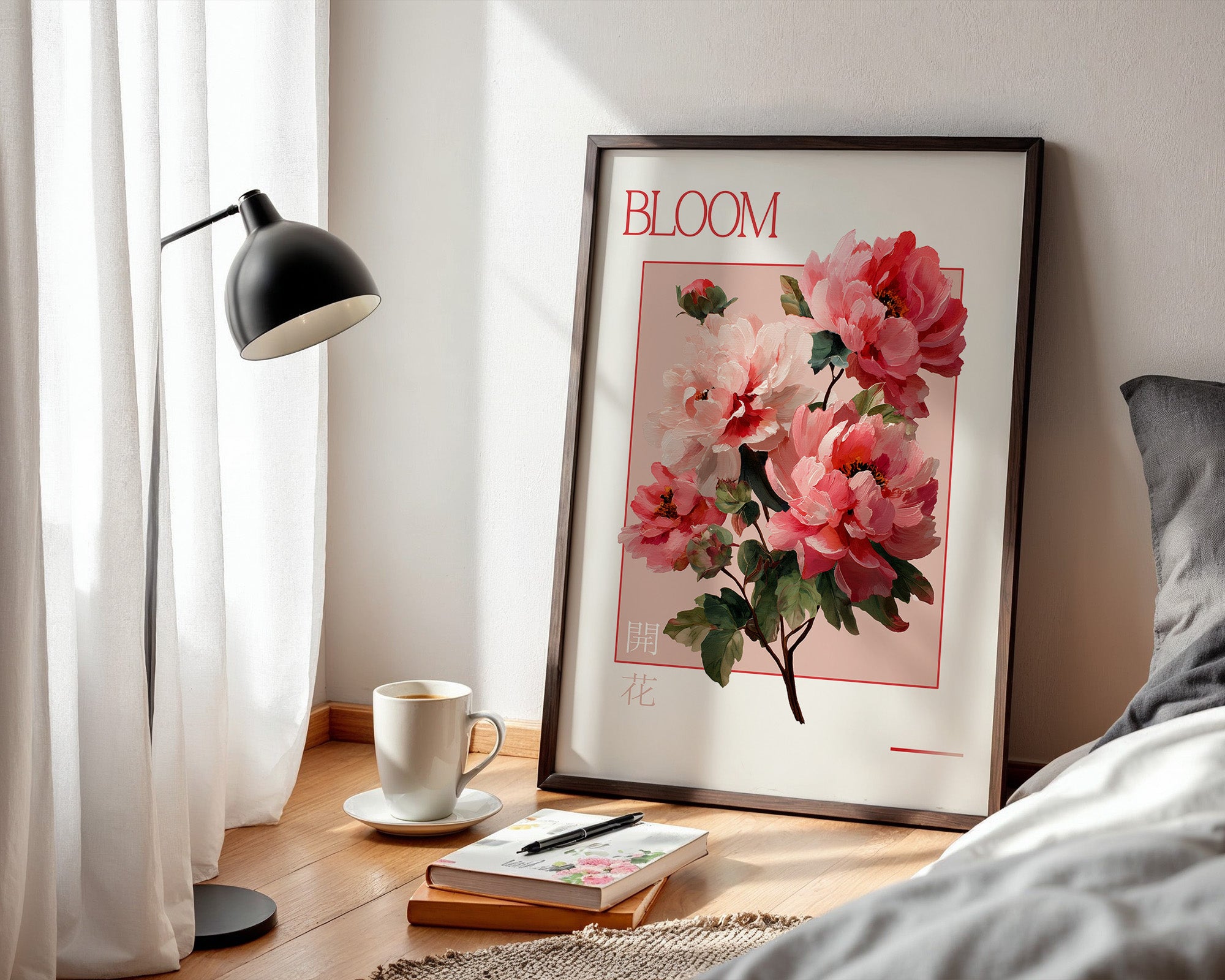 Pfingstrosen Rosa Malerei