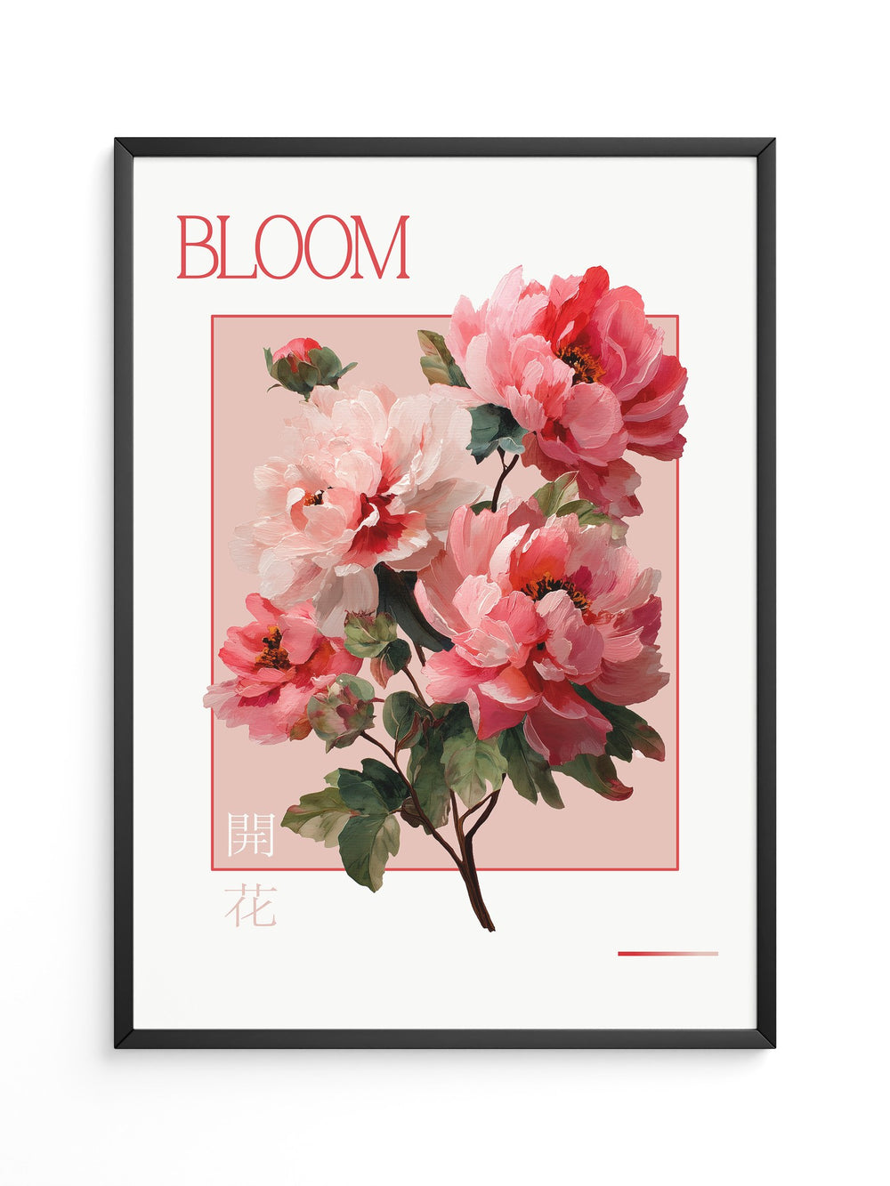 Pfingstrosen Rosa Malerei