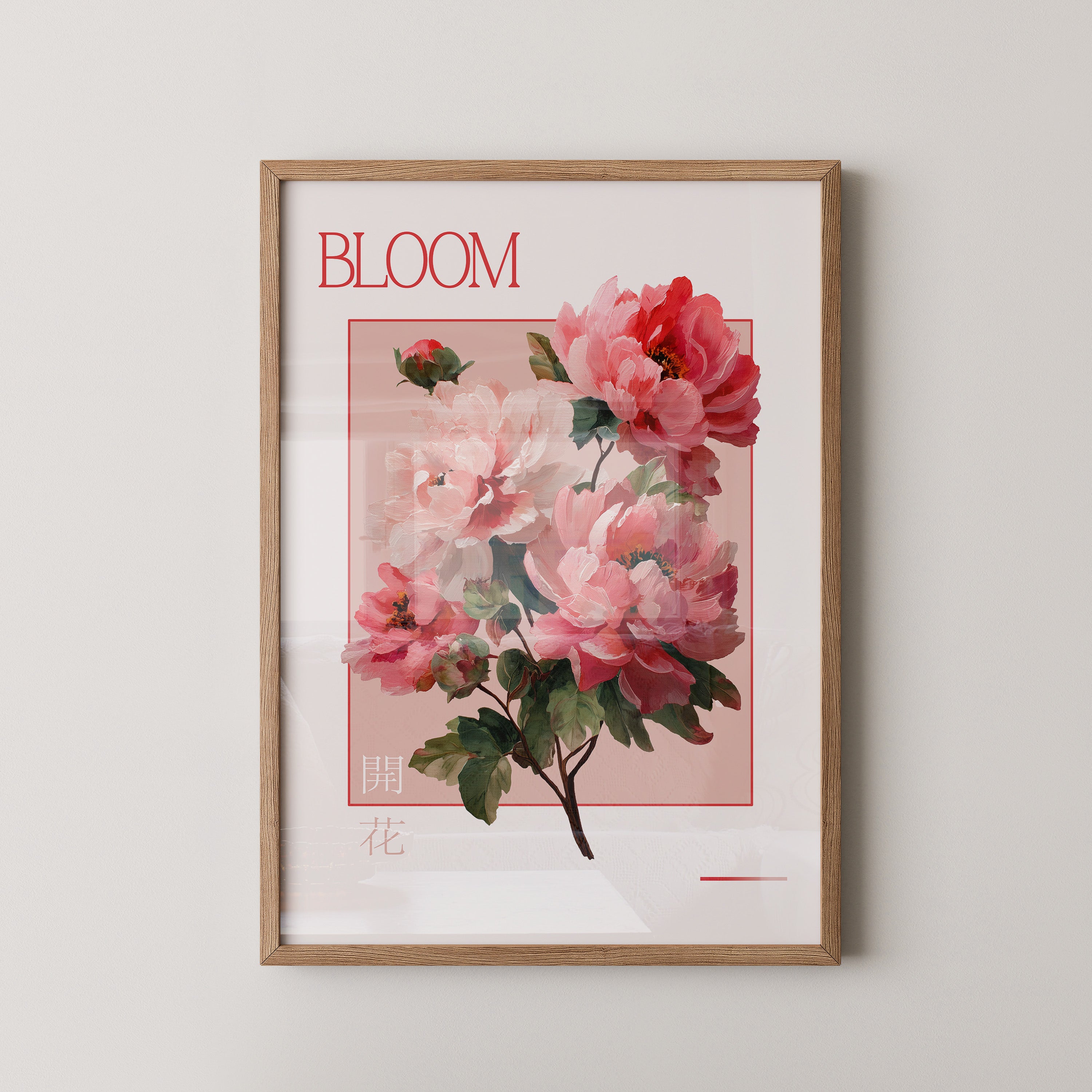 Pfingstrosen Rosa Malerei