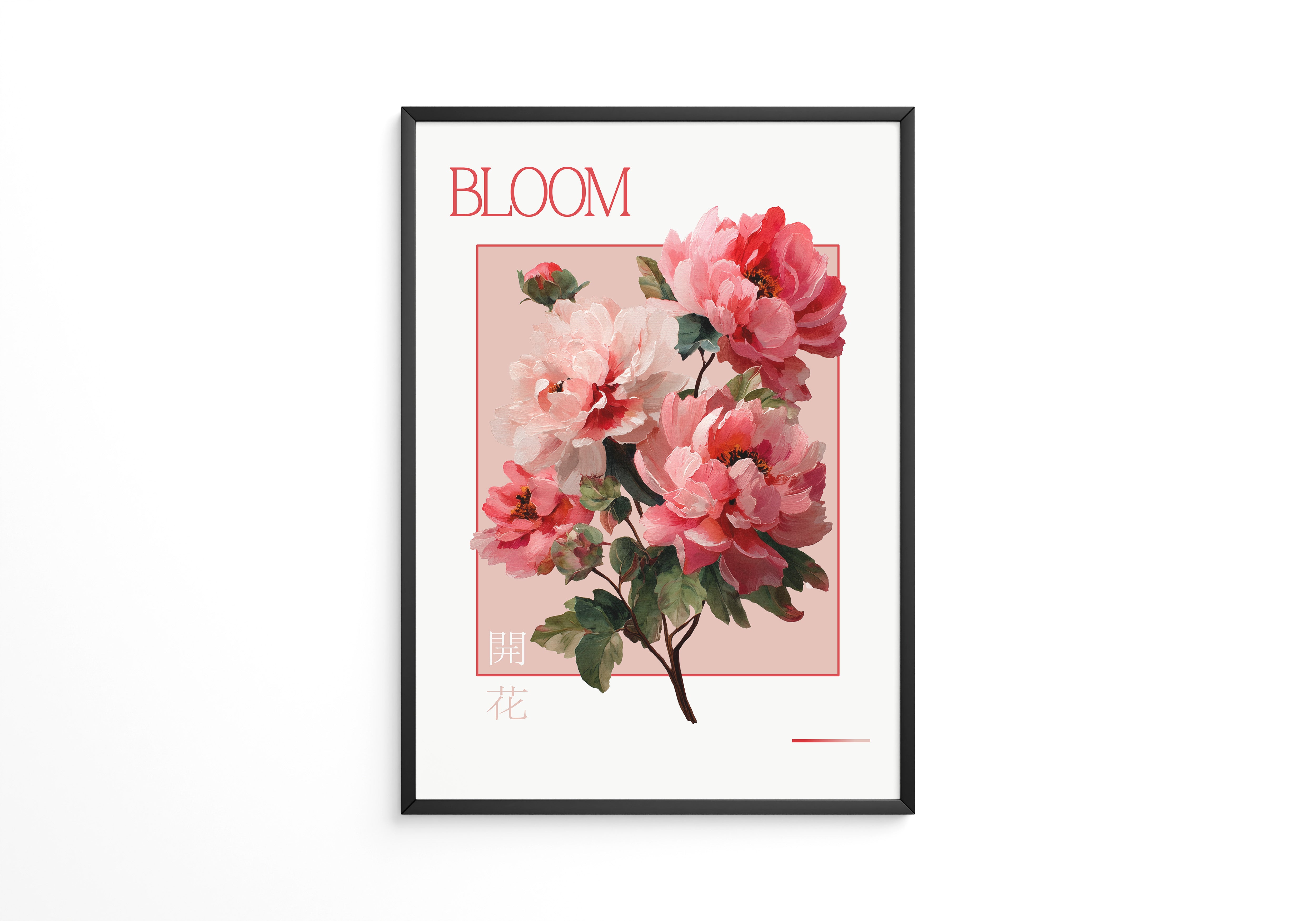 Pfingstrosen Rosa Malerei