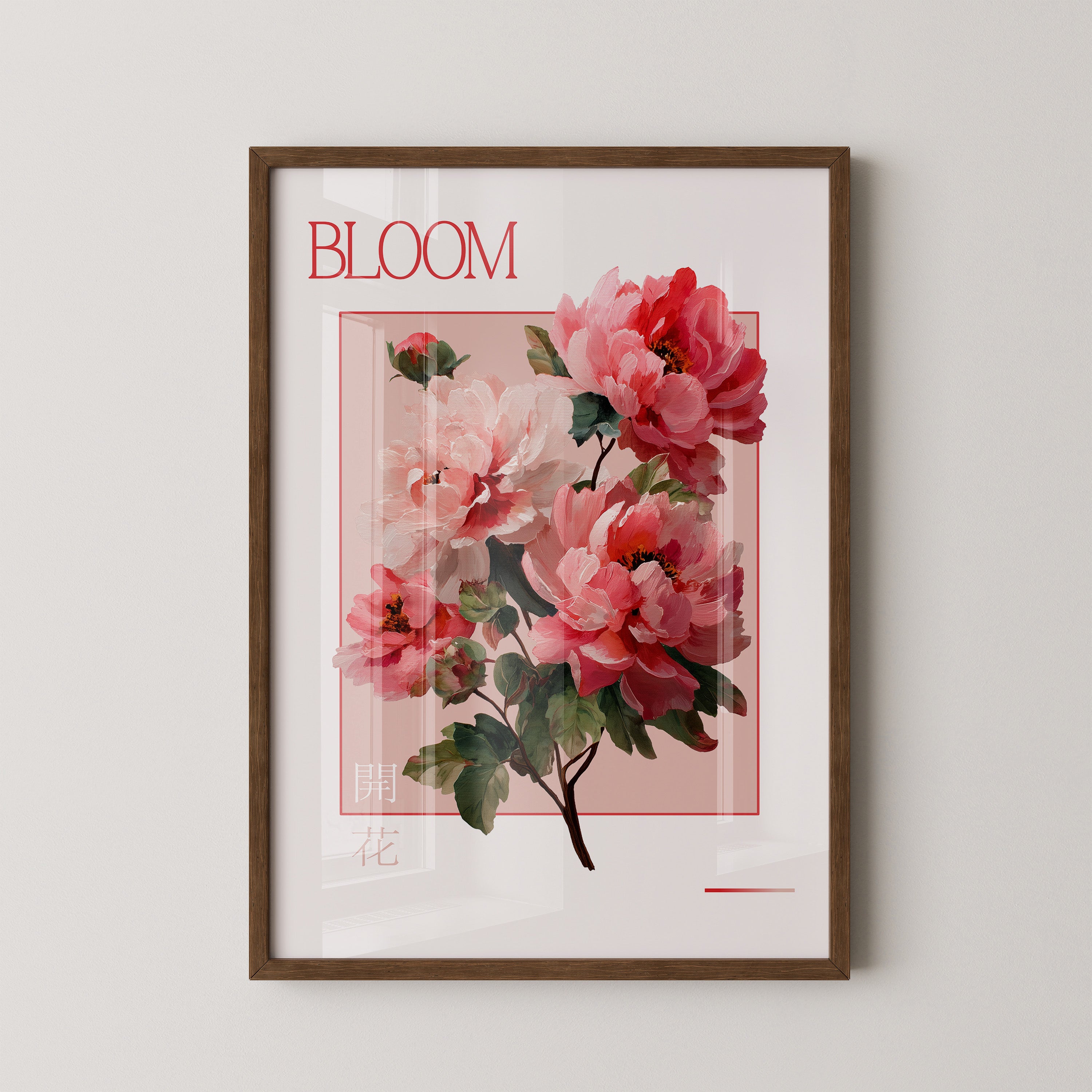 Pfingstrosen Rosa Malerei