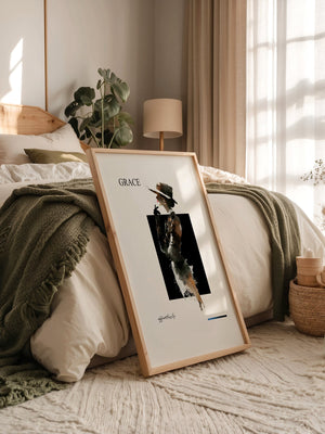 Elegante Frau Aquarell Vintage
