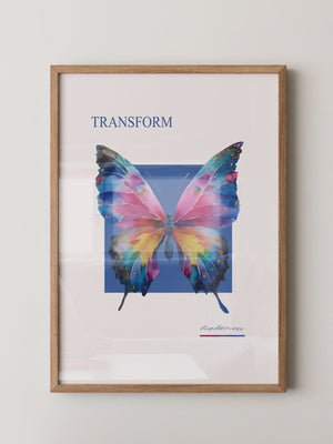 Bunter Schmetterling Aquarell