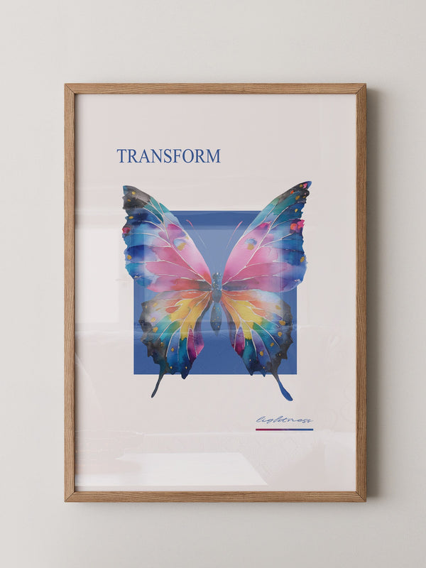 Bunter Schmetterling Aquarell