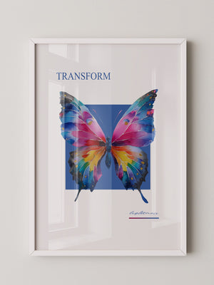 Bunter Schmetterling Aquarell