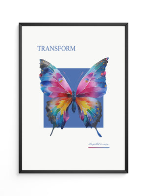 Bunter Schmetterling Aquarell