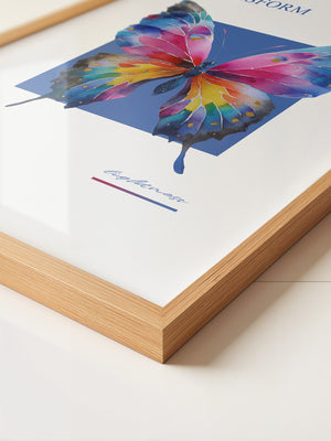 Bunter Schmetterling Aquarell