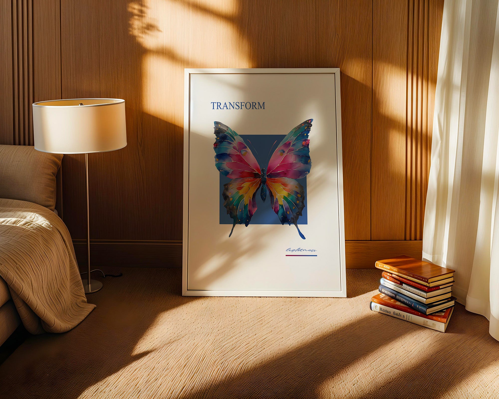 Bunter Schmetterling Aquarell