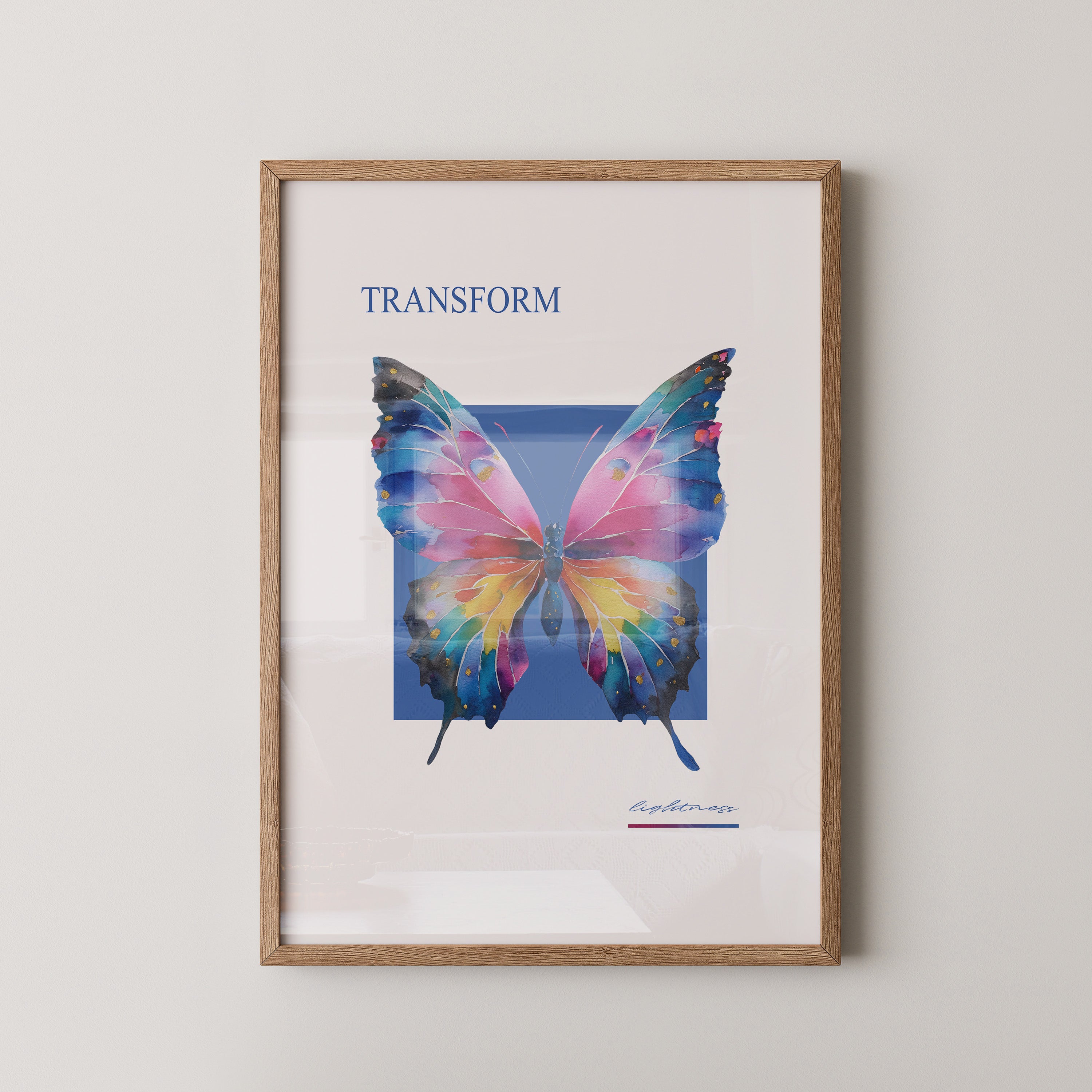 Bunter Schmetterling Aquarell